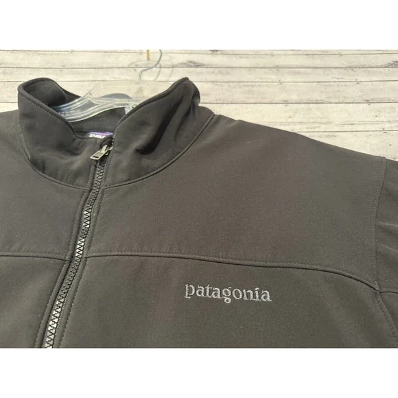 PATAGONIA Mens Softshell Jacket Sz 2XL XXL Full Zip Pocket Windbreaker Polartec